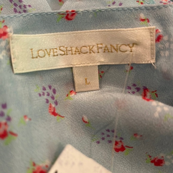 NWOT LoveShackFancy bSteph Top in Blue Ribbon - Picture 7 of 10